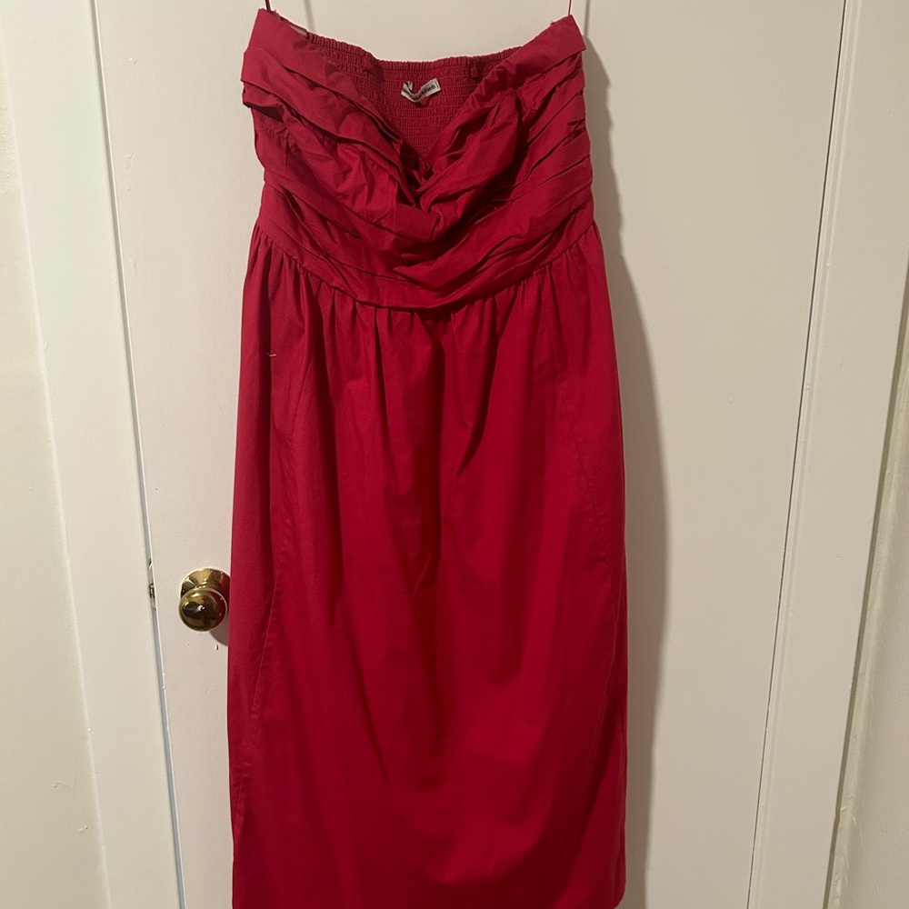 Abercrombie Emerson Poplin strapless dress